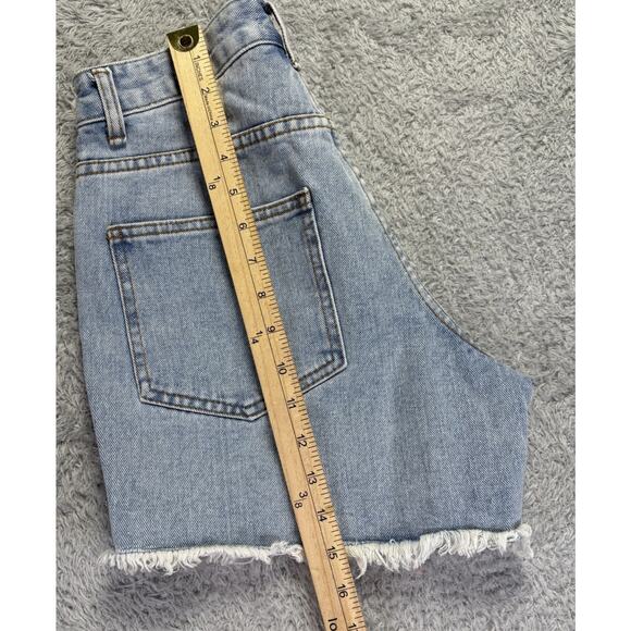 Billabong Womens Sz 27 Jean Shorts Distressed High Waist How Bout‎ That 27x5 NWT - Picture 7 of 11